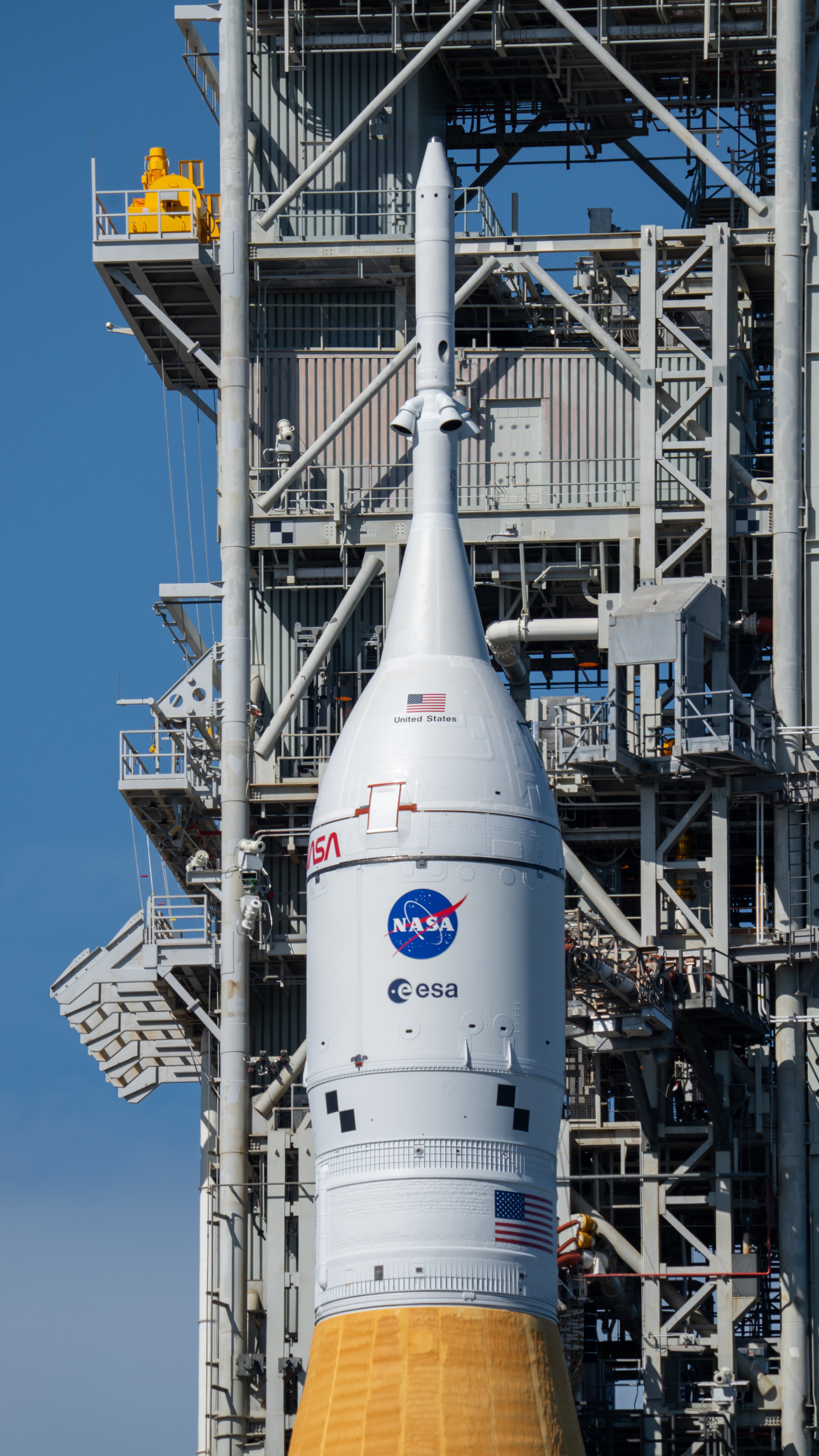 NASA'nın Orion Uzay Aracı Fırlatma Pad'inde
