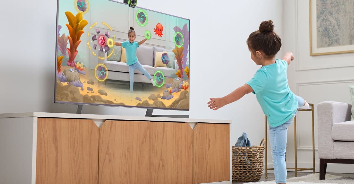 The Leapmove, çocukları kanepeden çıkarmak için tasarlanmış oyunlaştırılmış bir kameradır