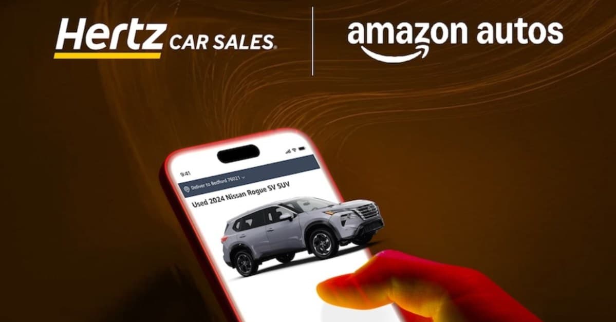 Amazon şimdi kullanılmış hertz kiralık arabaları satıyor