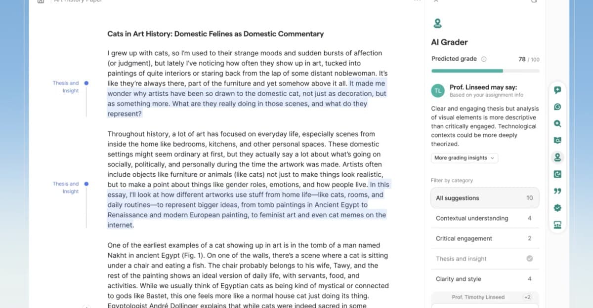 Grammarly, AI ajanının bir kağıt tahmin edebileceğini söylüyor