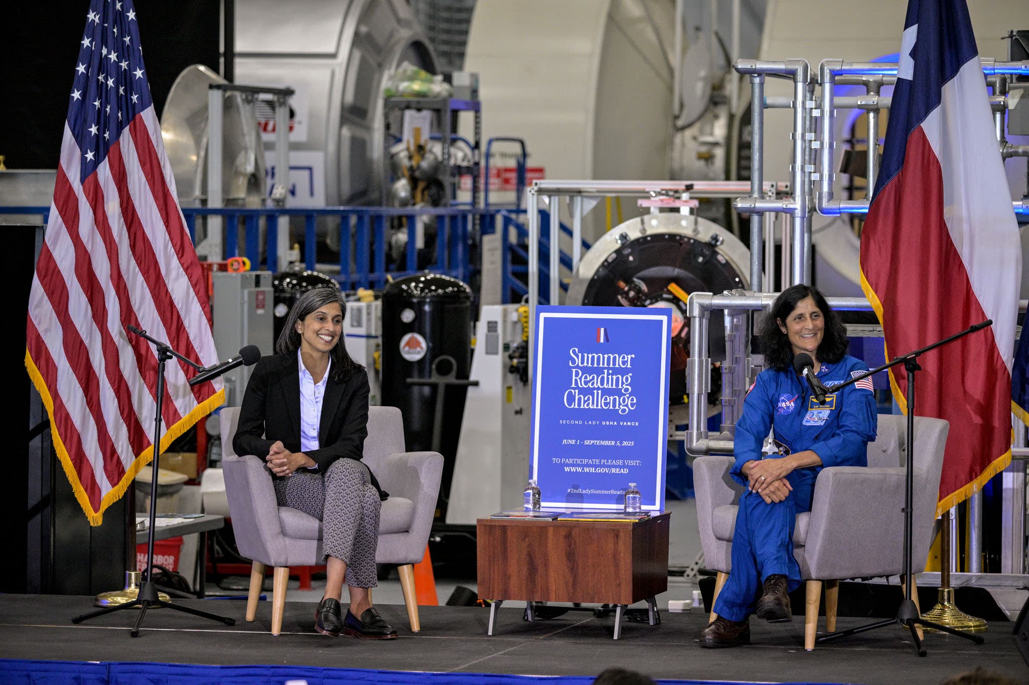 İkinci Lady Usha Vance, NASA Astronot Suni Williams Okumayı Kutlar
