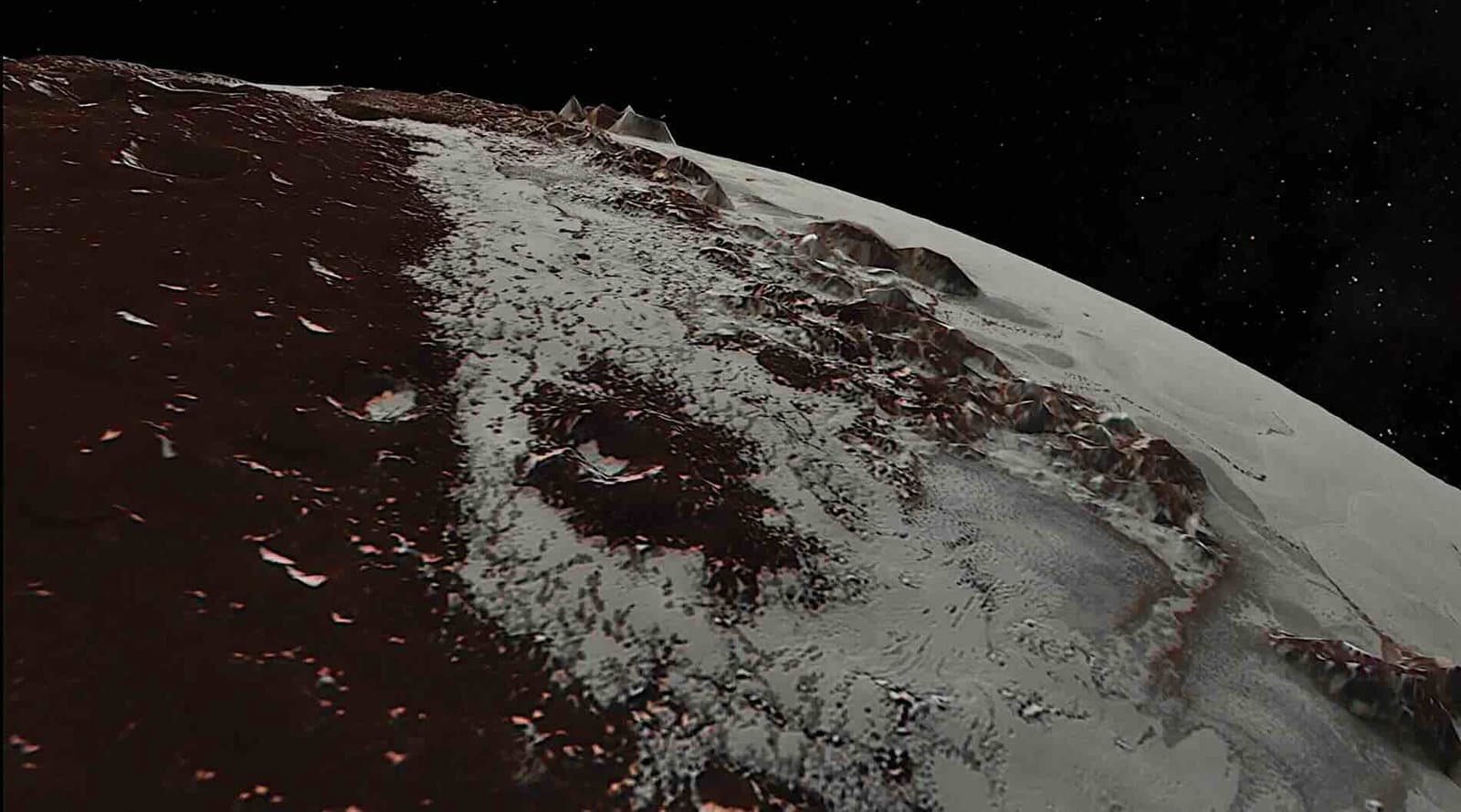 Pluto'nun uzaylı manzarası, büyük metan buz kuleleri ile dolu “kanatlı arazi” yi ortaya koyuyor.