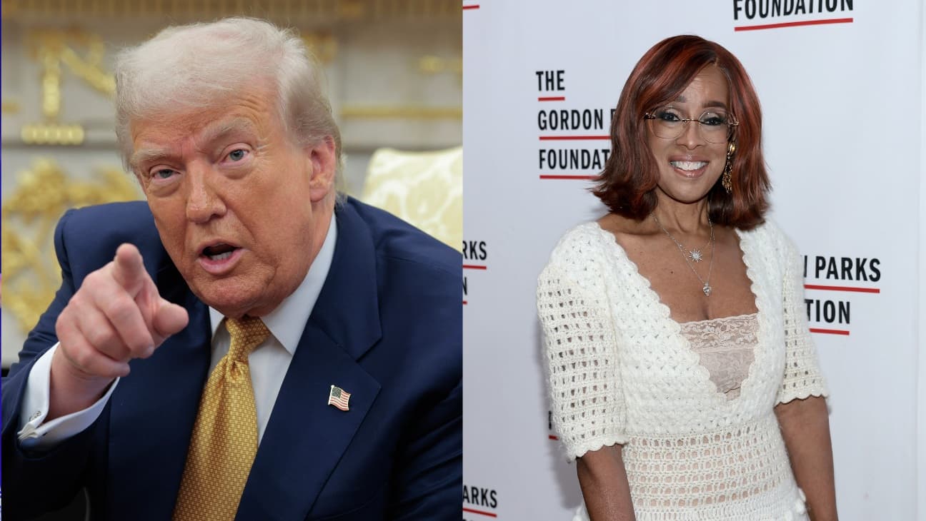 Trump Slams Gayle King, Paylaşım Raporu CBS'nin geleceğinin belirsiz olduğunu iddia ediyor