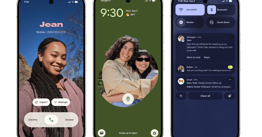 Daha fazla piksel telefon Google'ın Android için yeni görünümünü alıyor