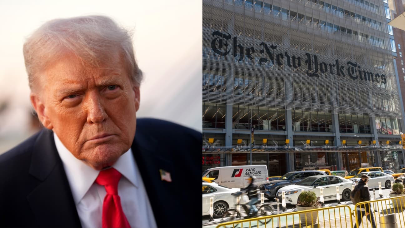 Donald Trump Dosyaları New York Times'a Karşı 15b $ 'lık Hakaret Takımı