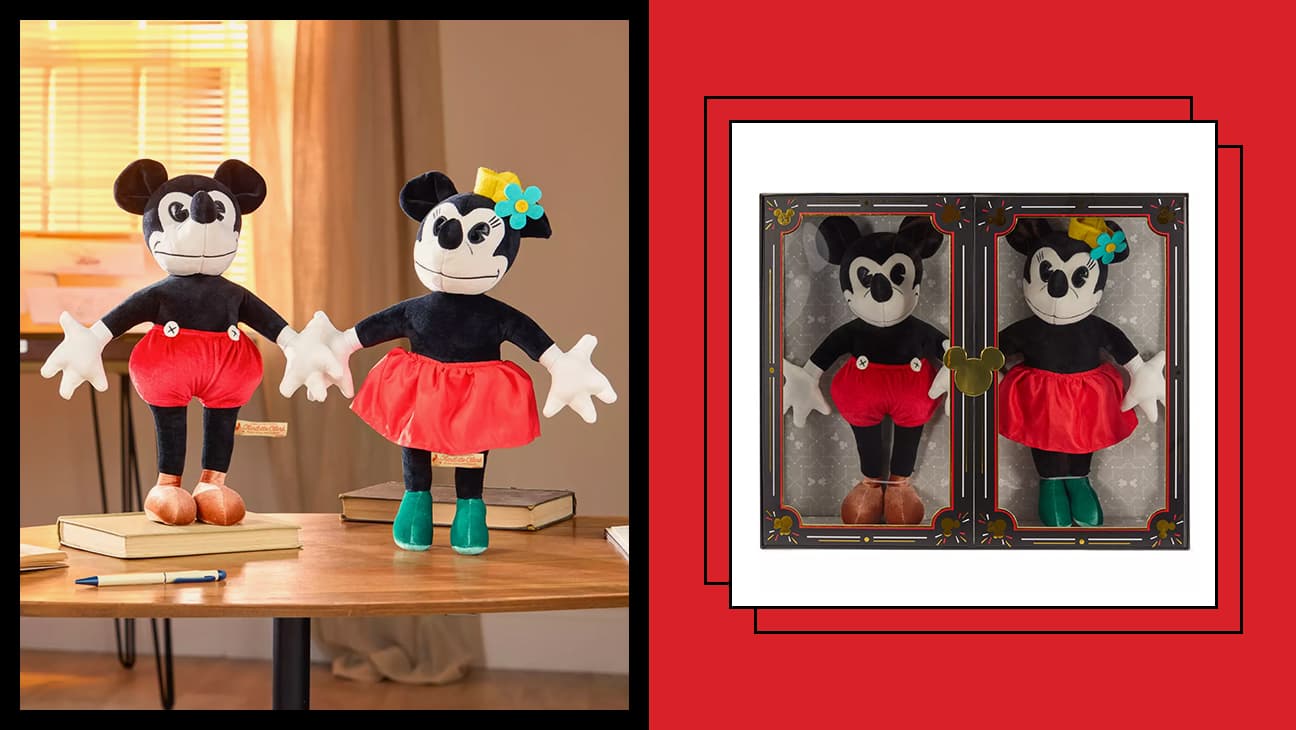 Dükkan Disney's Mickey ve Minnie Mouse Collecible Replica Peluş Bebekler