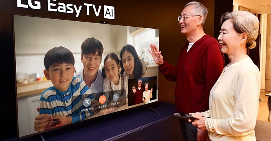 LG'nin yeni TV'si, yaşlıların kullanması daha kolay olacak şekilde tasarlanmıştır