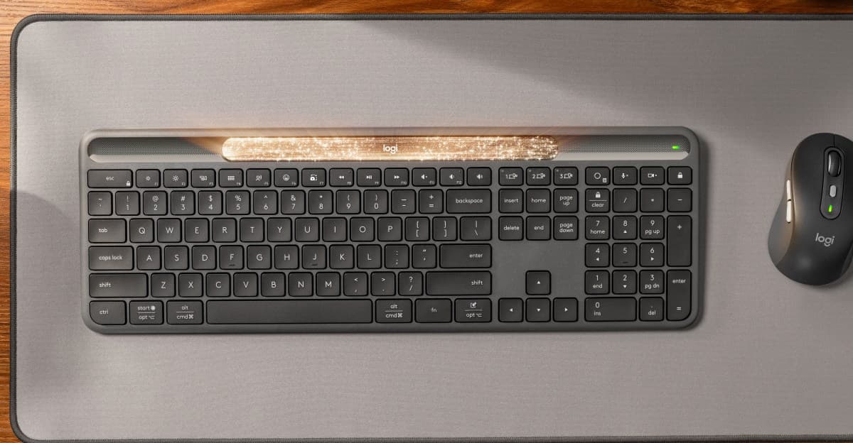 Logitech'in yeni K980 Kablosuz, Hafif Powered Klavyesi artık mevcut