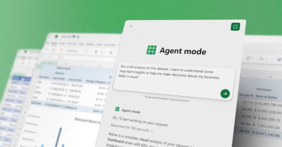 Microsoft, Excel ve Word'de 'Vibe Çalışmasını' başlattı