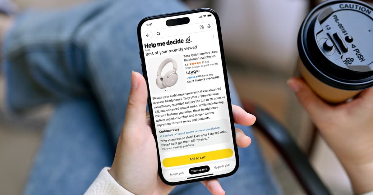 Amazon'un yapay zeka ile ürün satmaya yönelik son girişimi 'Karar Vermeme Yardım Et' düğmesi