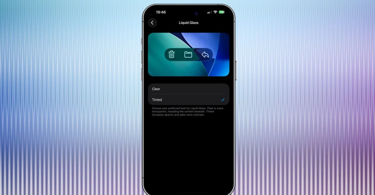 iOS 26.1, Liquid Glass'ta ince ayar yapmanıza olanak tanıyor ve artık çıktı