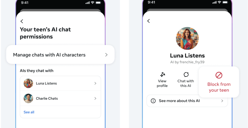 Meta'nın Instagram'ı gelecek yıl ebeveyn AI sohbet robotu kontrollerini ekliyor
