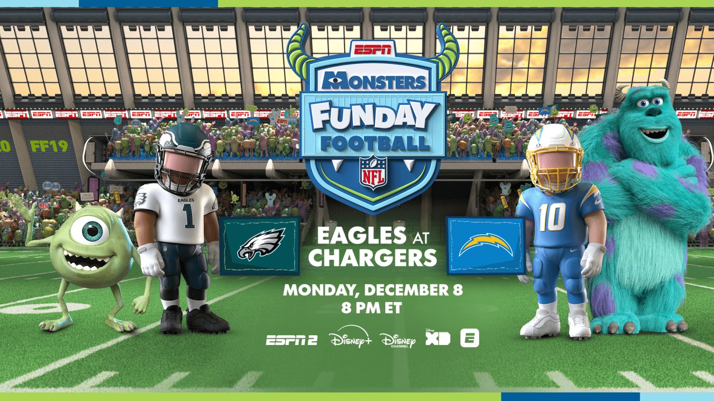 Monsters Inc. Pazartesi Gecesi Futbol Maçı ESPN ve Disney+'a Geliyor