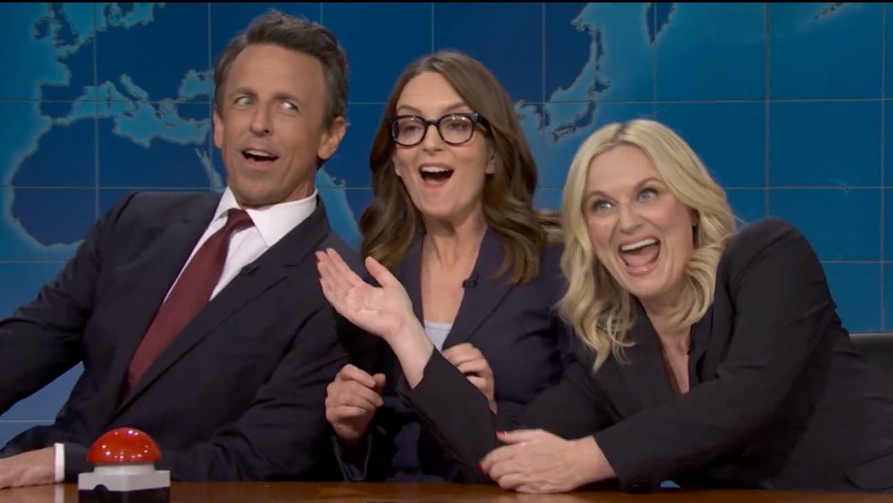 Tina Fey ve Seth Meyers, Amy Poehler'la Hafta Sonu Güncellemesi Cameo'sunu Yapıyor