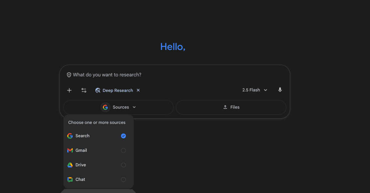 Google Gemini'nin Derin Araştırması e-postalarınızı, sürüşlerinizi ve sohbetlerinizi inceleyebilir