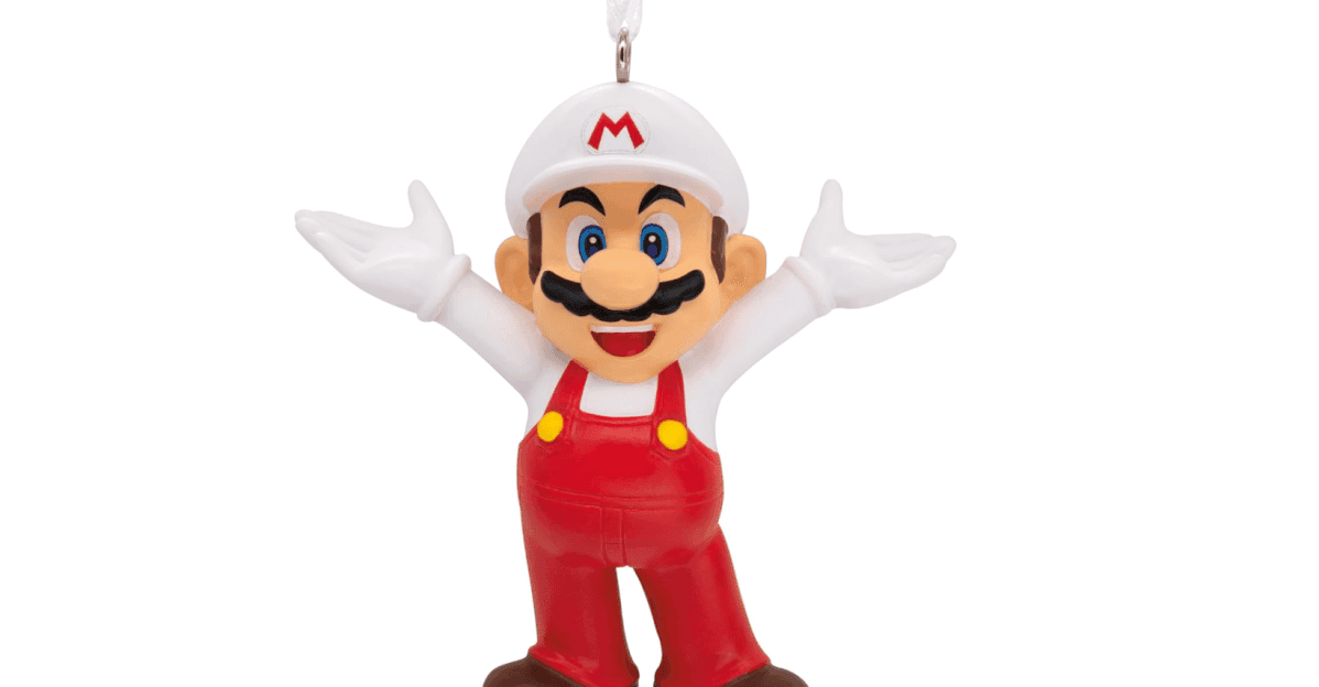 Hallmark'ın Mario ve Toad Noel süsleri Kara Cuma için 10 dolardan az