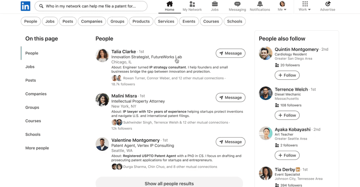 LinkedIn yapay zekaya sahip kişileri aramayı kolaylaştırıyor