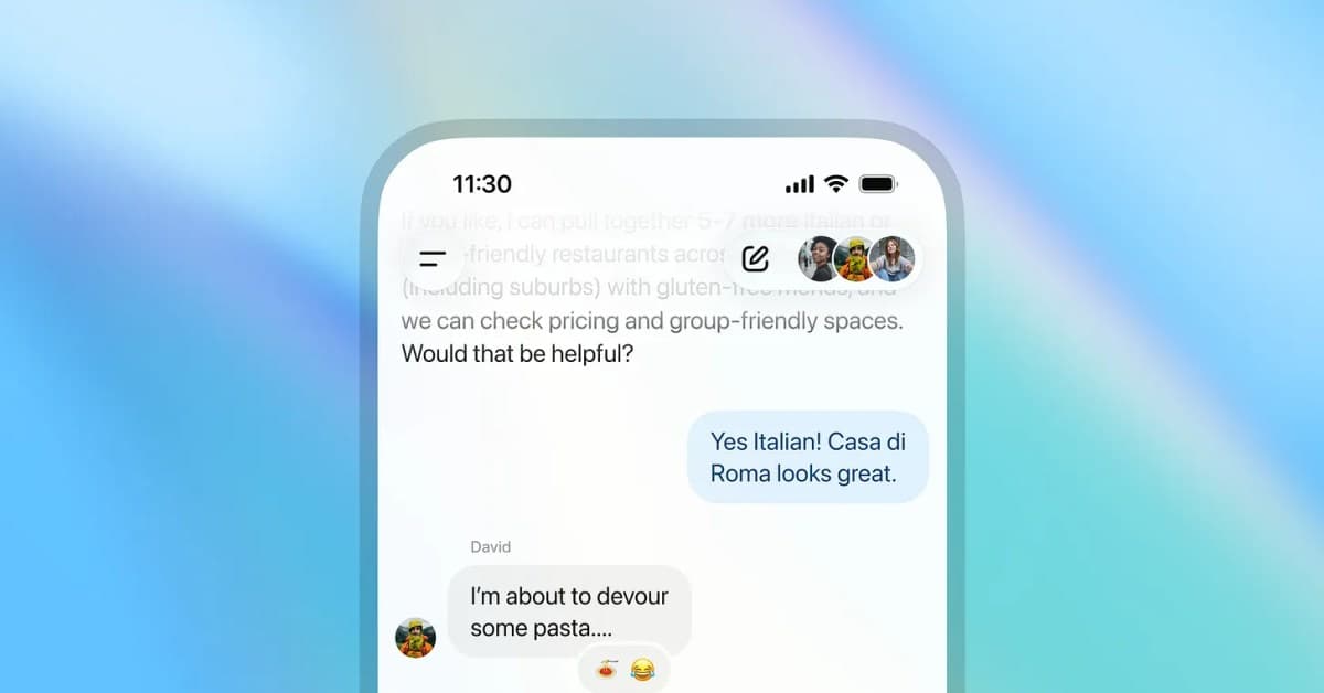 OpenAI, ChatGPT'de grup sohbetlerini başlatıyor
