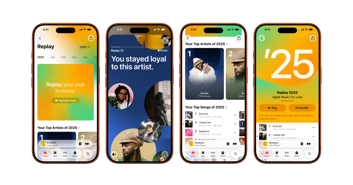 Apple Music Replay 2025 yeni dinleme istatistikleriyle geri döndü