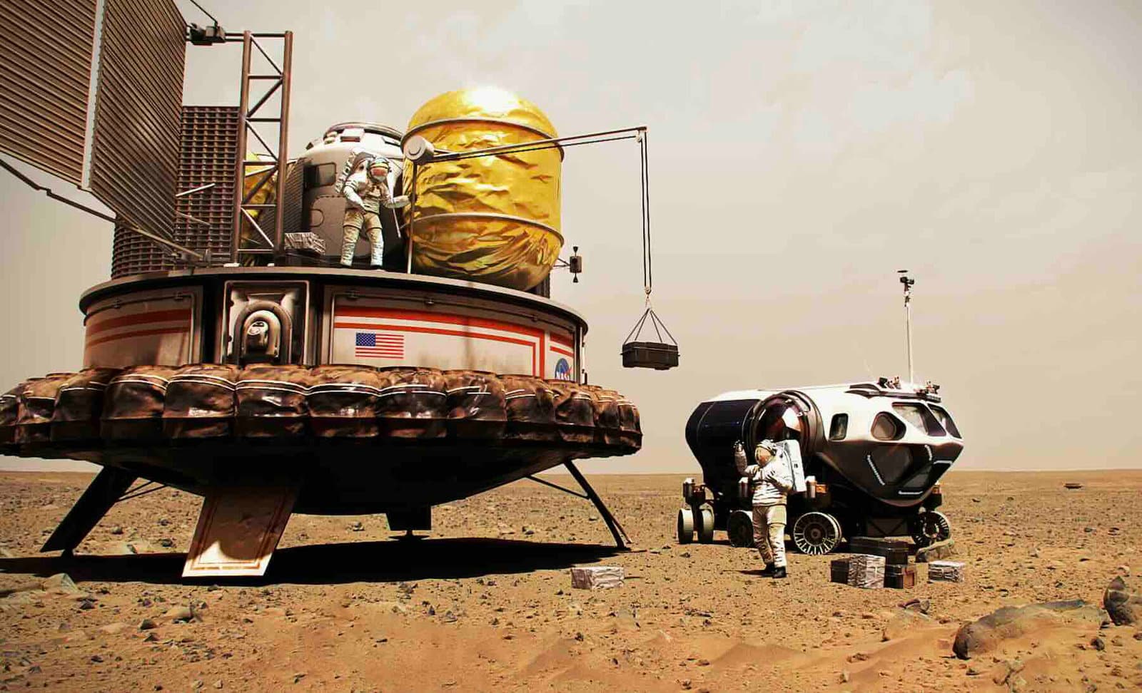 Bilim insanları, Mars'ta Aşırı Koşullarda Beton Üreten Canlı Mikroplar Tarafından Mars Kolonileri Oluşturulabileceğini Söyledi