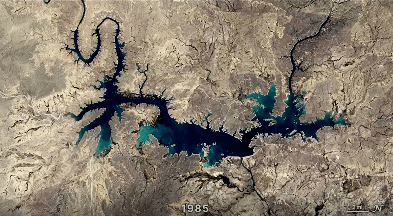Landsat Rezervuar Değişikliklerini ve Batimetriyi Açıkladı
