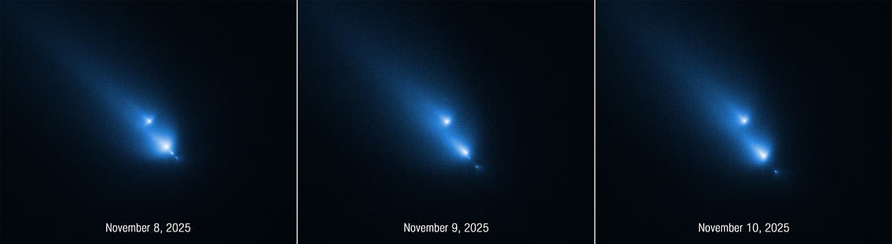 NASA'nın Hubble'ı Beklenmedik Bir Şekilde Kuyruklu Yıldızın Parçalanmasını Yakaladı