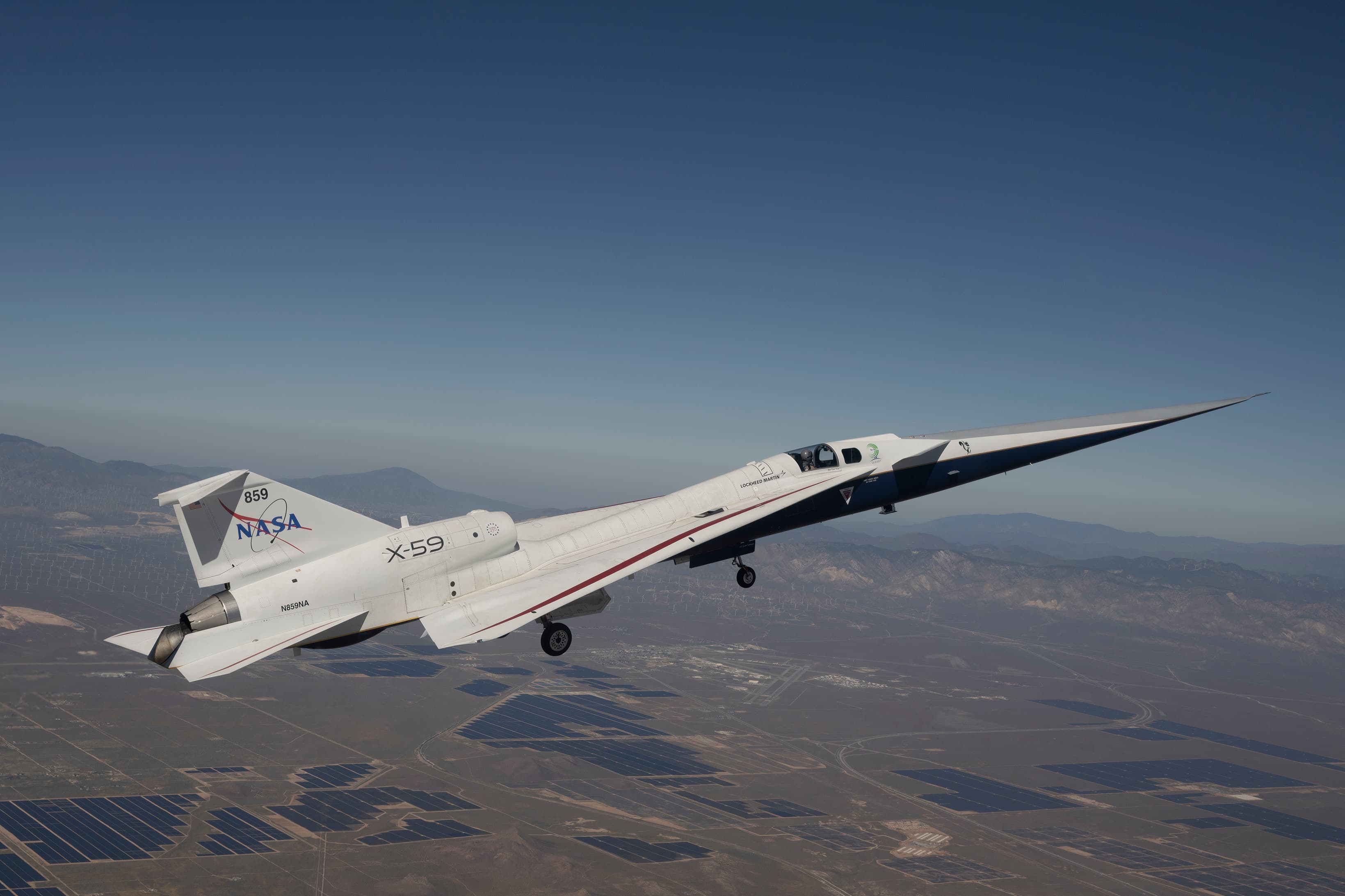 NASA'nın X-59 Deneysel Süpersonik Uçağı İkinci Uçuşunu Gerçekleştiriyor