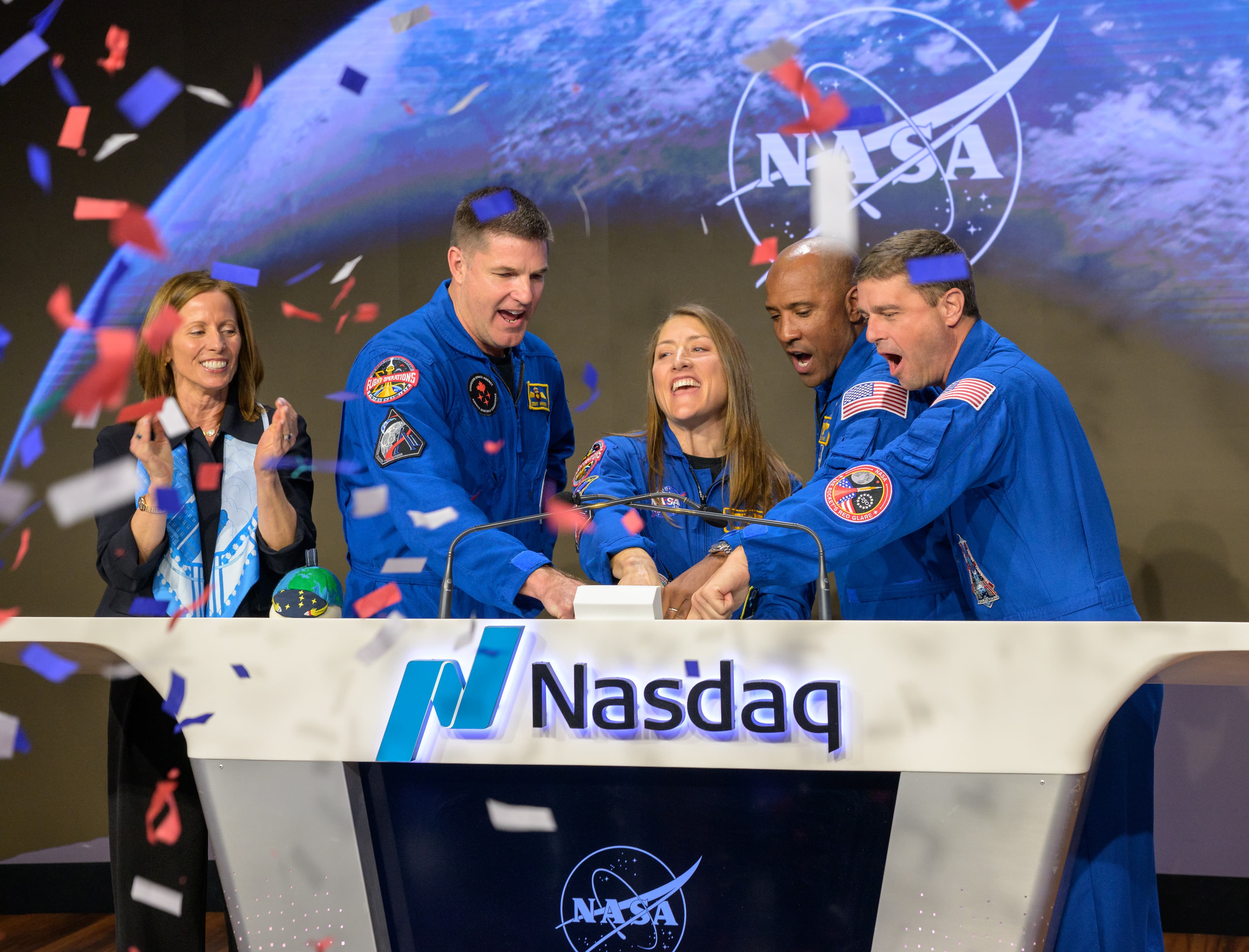 NASA Artemis II Mürettebatı Nasdaq Kapanış Zilini Çaldı