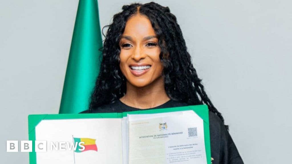 ABD Grammy kazanan Ciara, Yeni Kölelik Zarifleri Yasası altında Benin vatandaşı oluyor
