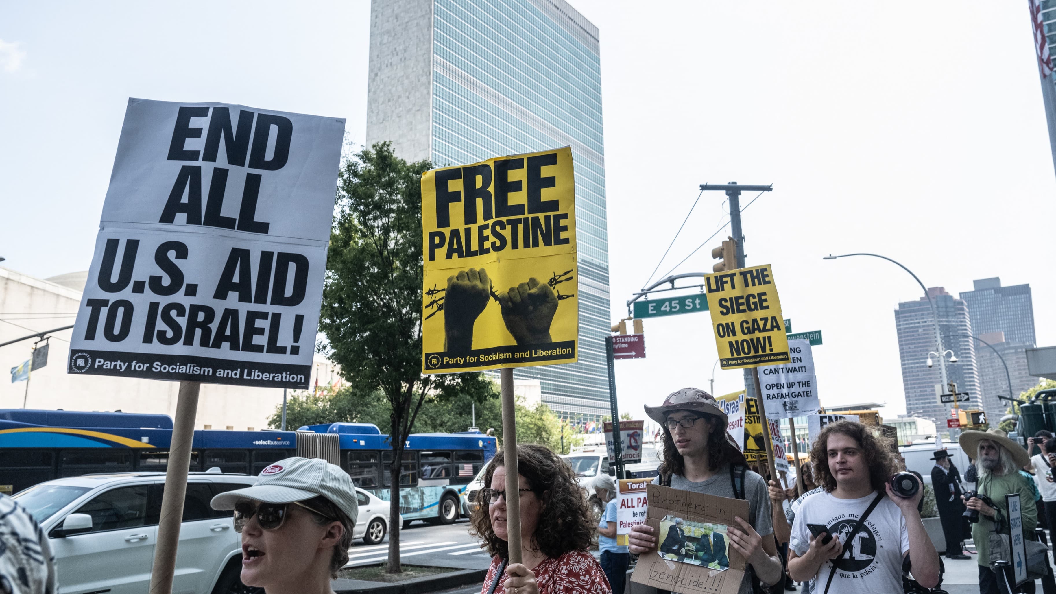 As UNGA kicks off, protestors say justice will not come from inside those walls