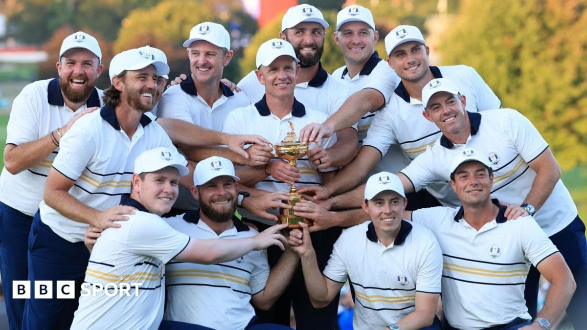 Avrupa, Bethpage, New York'ta bizimle sansasyonel mücadeleden sonra Ryder Cup'ı kazandı