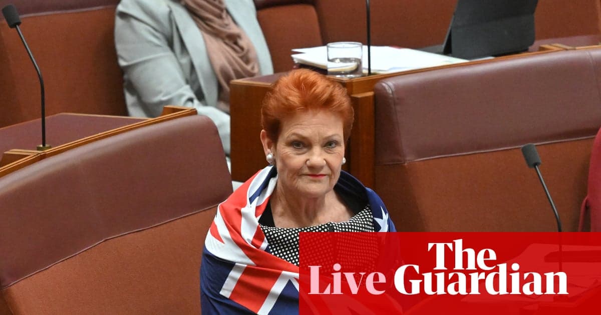 Avustralya Siyaseti Canlı: Nationals Cross Four'dan Arkaya Pauline Hanson Göçmenlik Hareketi; Bob Carr Çin ziyaretini savunuyor | Avustralya Haberleri