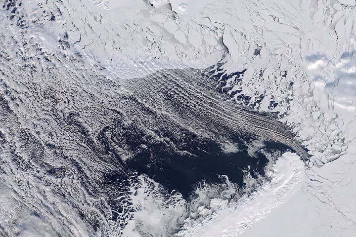 Barents Denizi Alçak Arktik Deniz Buzuna Bağlı
