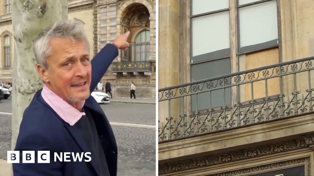 BBC 'yüzsüz' Louvre mücevher hırsızlığı mahallinde