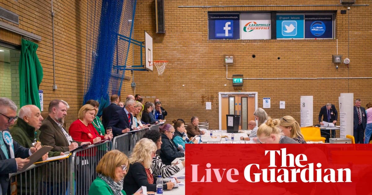 Caerphilly ara seçim sonuçları canlı: İşçi Partisi, Plaid Cyrmu ve Reform İngiltere, Galler parlamentosunun önemli oylama sonuçlarına hazırlanıyor | Ara seçimler