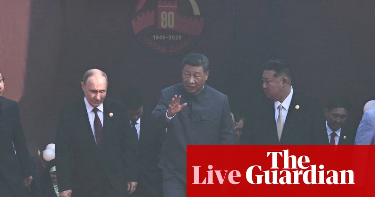 Çin'in Zafer Günü Geçit Töreni Canlı: Xi Jinping Putin ve Kim Jong-un ile birlikte görünür | Çin