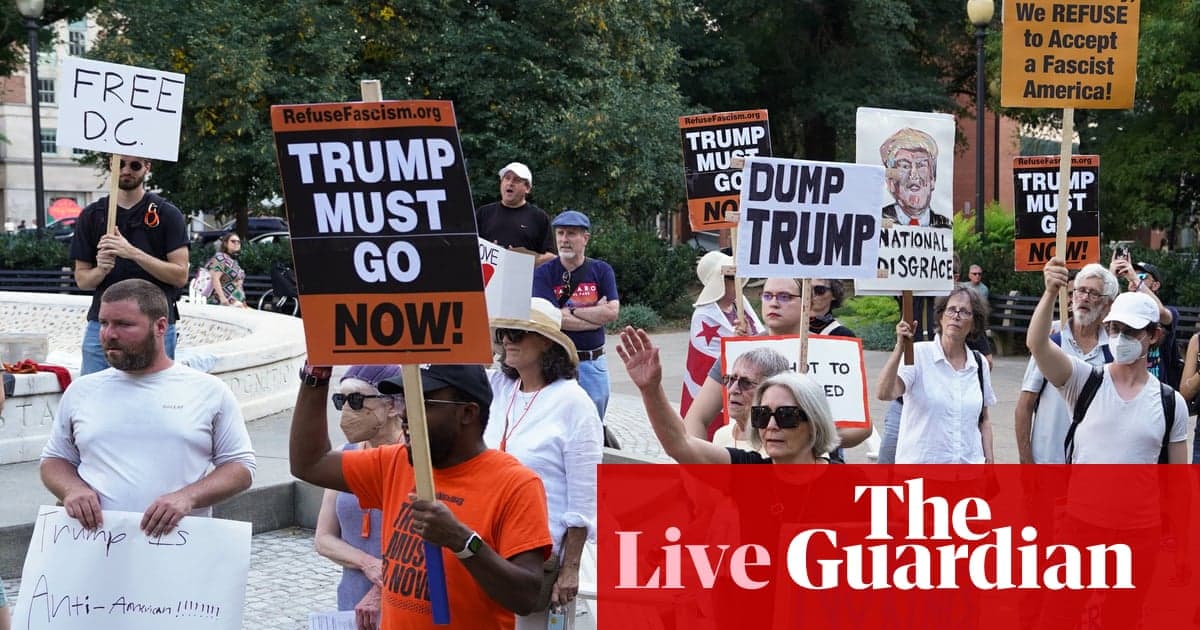 Donald Trump'ın Washington DC Müdahalesi Belediye Başkanı - ABD Siyaseti Canlı tarafından 'rahatsız edici ve benzeri görülmemiş' olarak etiketlendi | ABD Haberleri