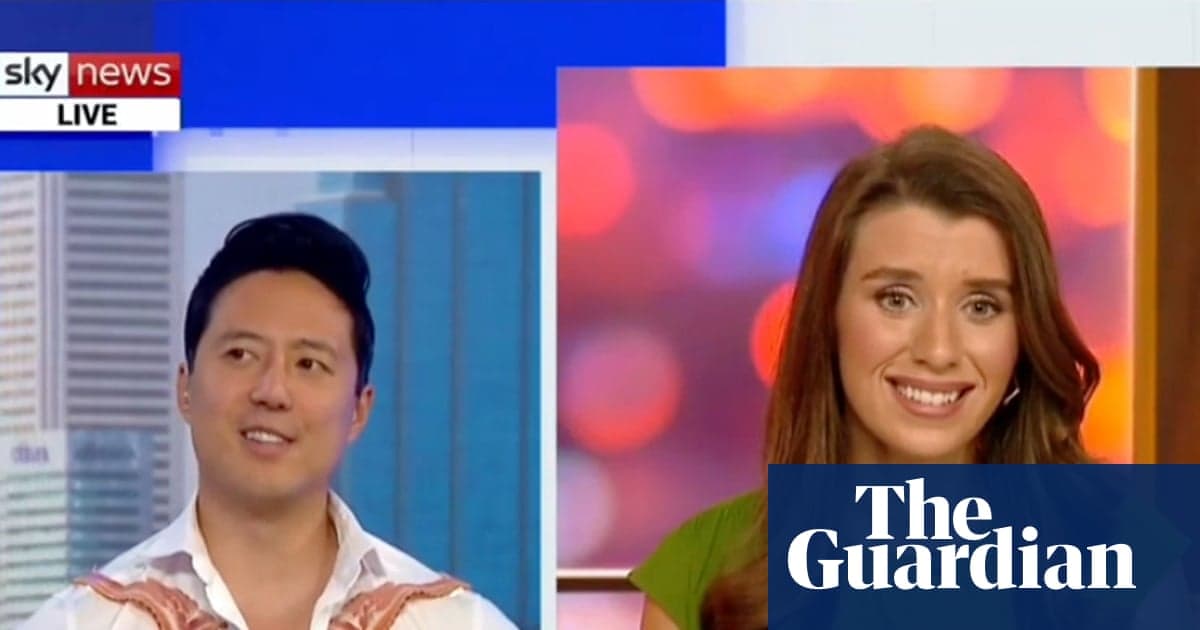Freya Leach's Sky News Avustralya Programı Pastırma Kaplı Gömlek Giyen İslam Konuk Yavru Yıkıştıktan Sonra Axed | Sky News Avustralya