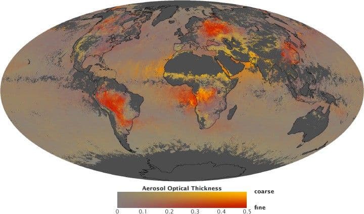 Görselleştirmenin içinde: Aerosoller - NASA Science