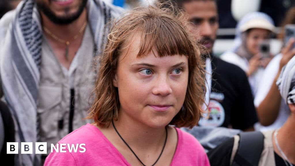 Greta Thunberg'in Gazze Flotilla Tunus'a geldi