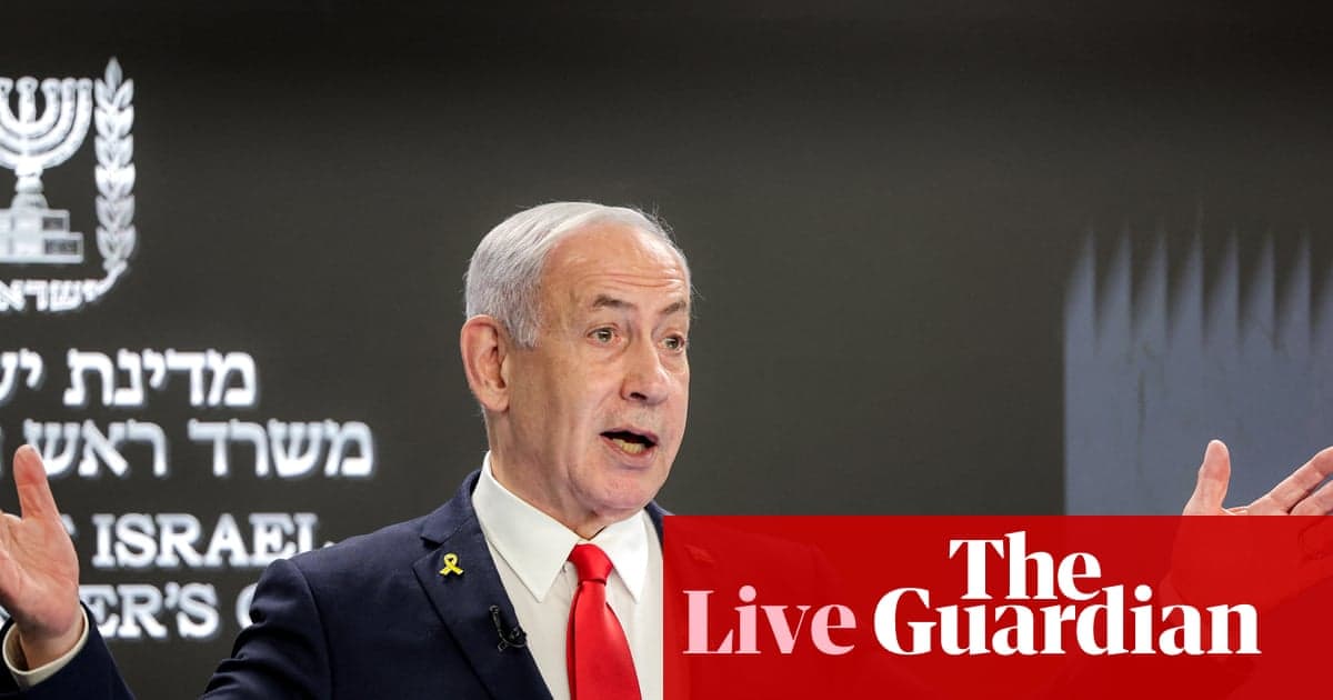 Haber Canlı: Netanyahu Brands Avustralya 'Filistin Devletliğini Tanımak için' Tavşan Deliğine Yürüyüş 'için' Utanç verici '| Avustralya Haberleri