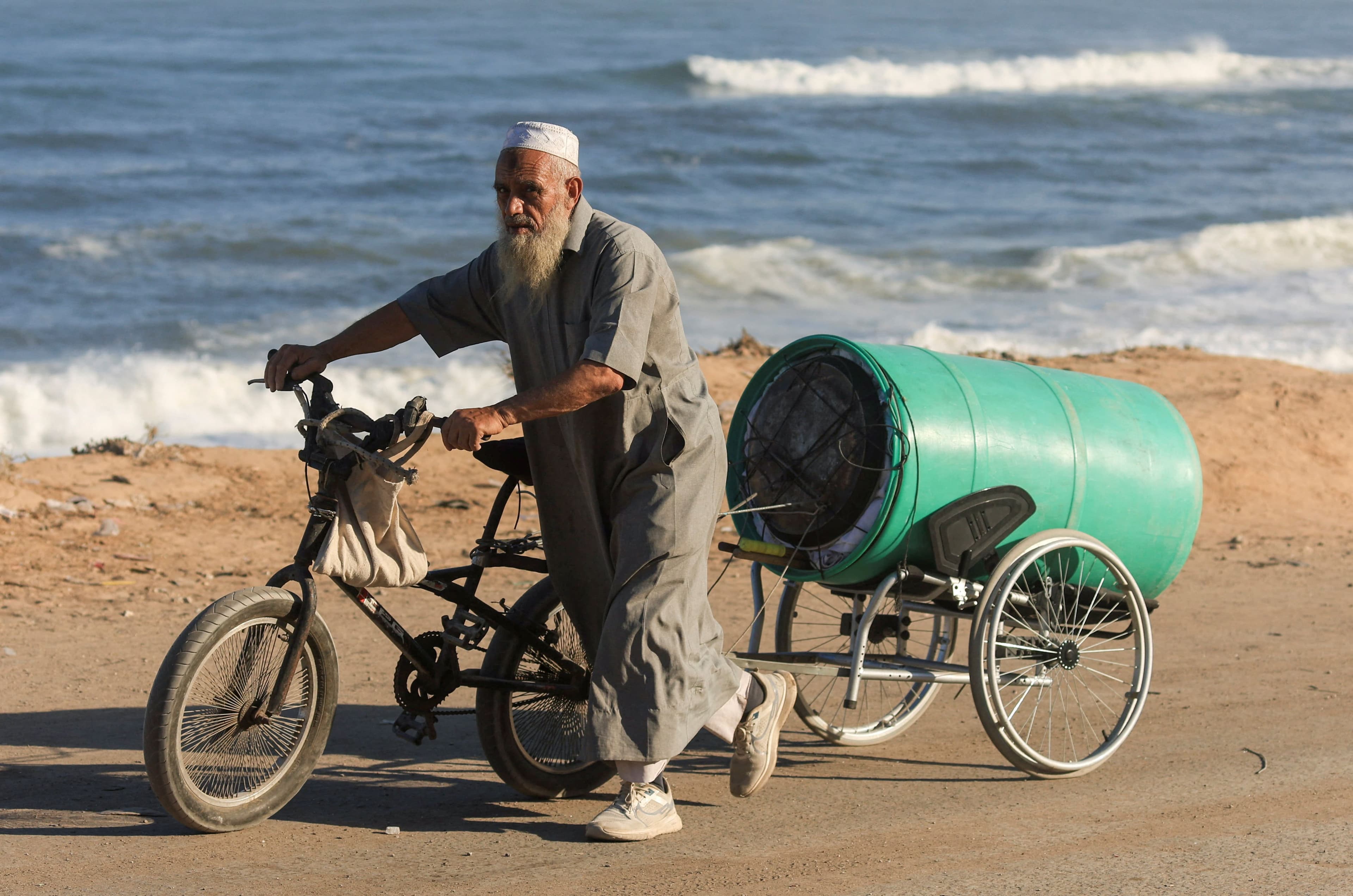 In pictures: Palestinians flee Gaza City as Israel's genocide kills over 65,200