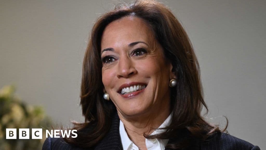 Kamala Harris BBC'den Laura Kuenssberg'e "Daha işim bitmedi" dedi
