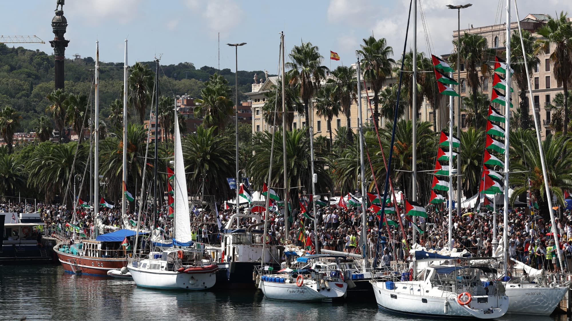 Largest Gaza aid flotilla sets sail as famine deepens