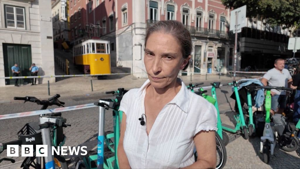 Lizbon füniküler kazasının sahnesinde BBC muhabiri