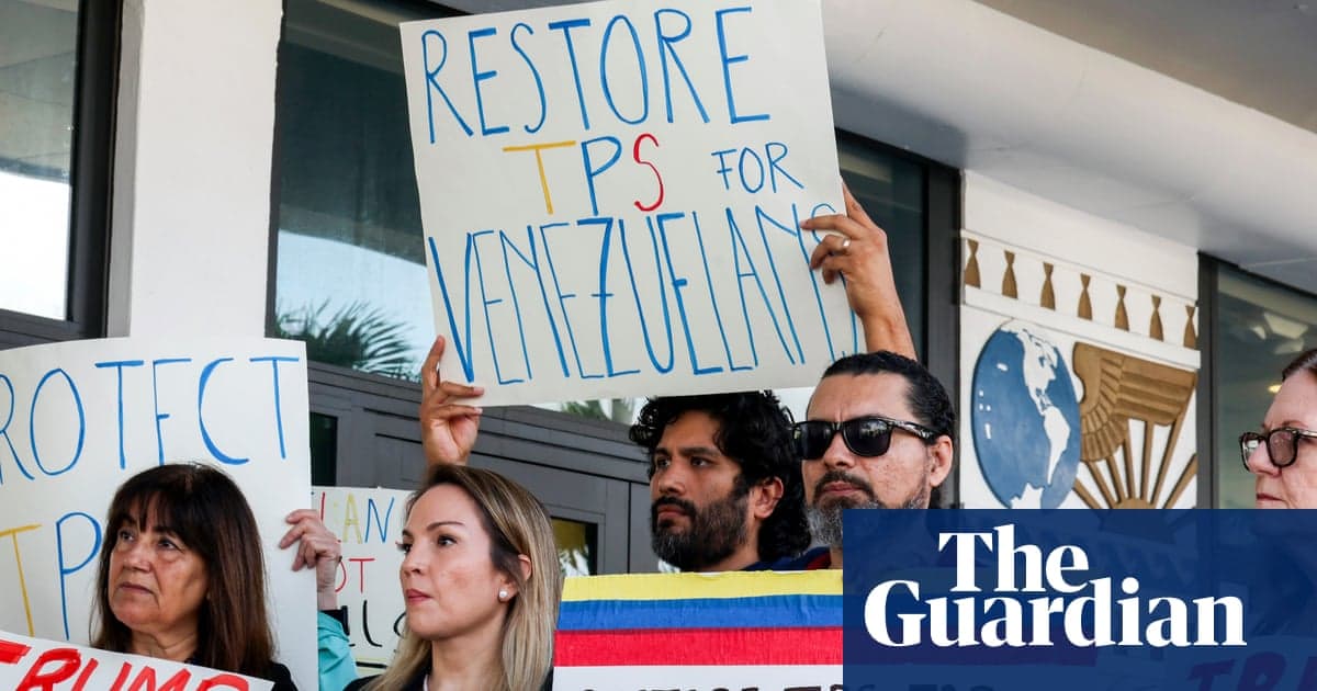 Mahkeme blokları Trump 600.000 Venezuelalılar için korumaları sona erdirme teklifini bloklar | ABD göçmenliği