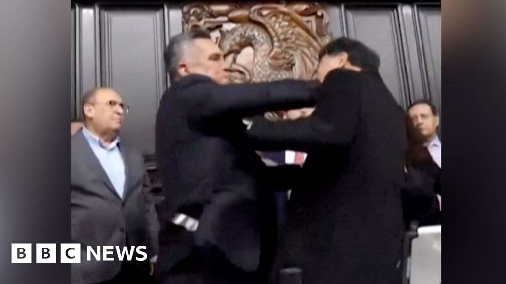 Meksika Senatosu Tartışması Brawl'da Bitirirken İzle