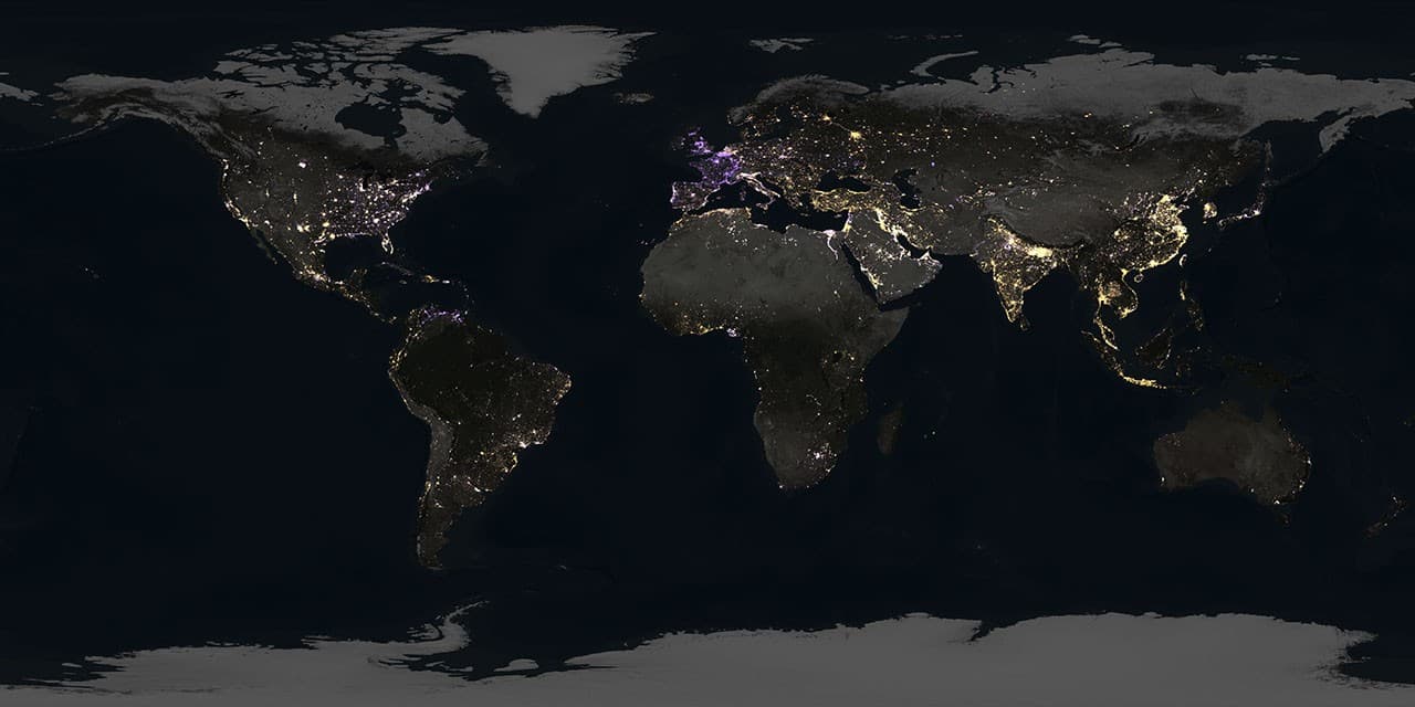 NASA Gece Işığı Görüntüleri ABD Enerji Geçişini ve Küresel Değişkenliği Takip Ediyor