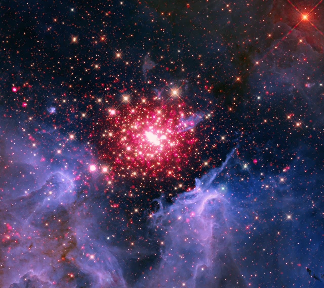 NASA'dan Chandra, ABD'nin 250. Yeri için 'Kırmızı, Beyaz, Mavi' Evreni Ortaya Çıkardı