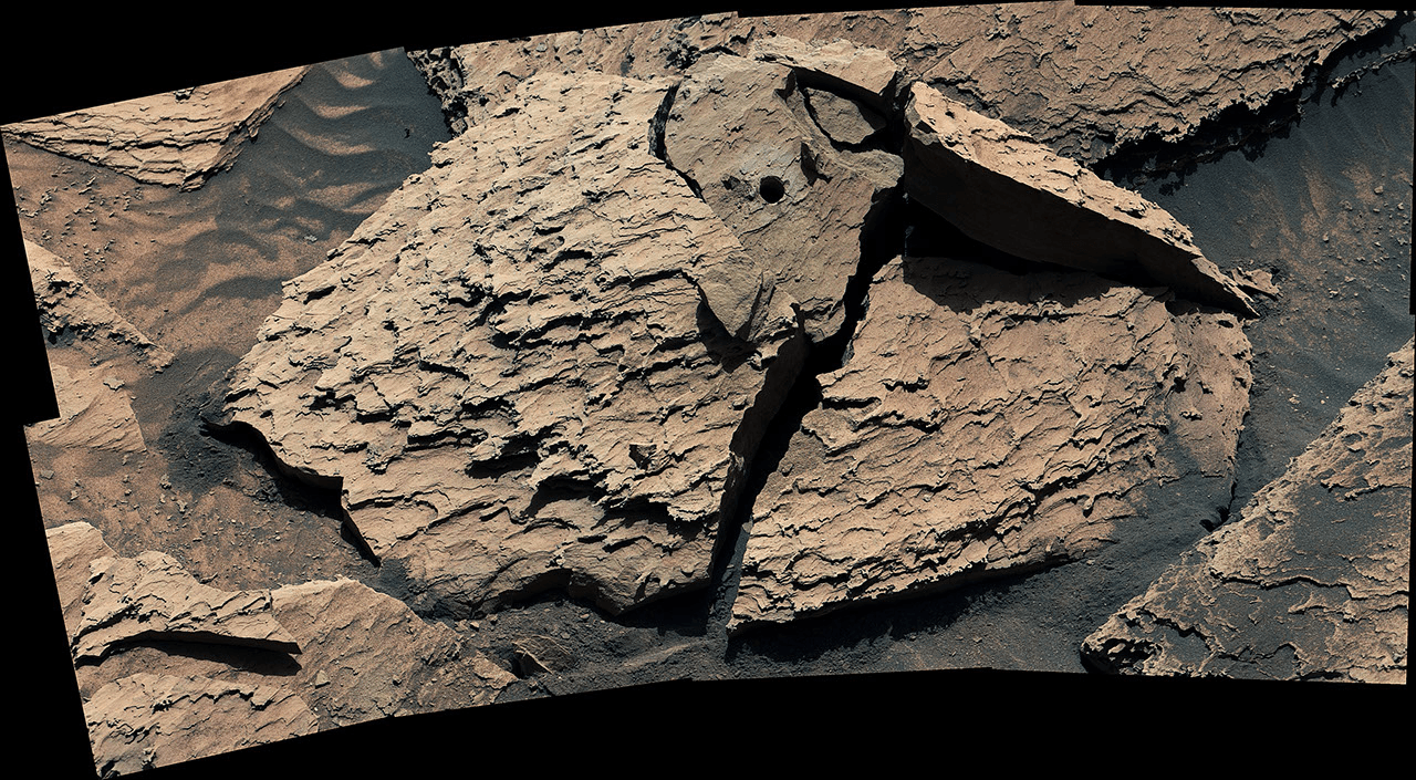 NASA'nın Merakı Matkapta Sıkışan Kayayı Yakından İnceliyor